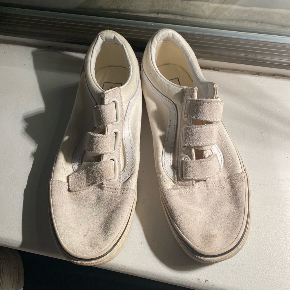 SUEDE CANVAS OLD SKOOL V SHOE VELCO